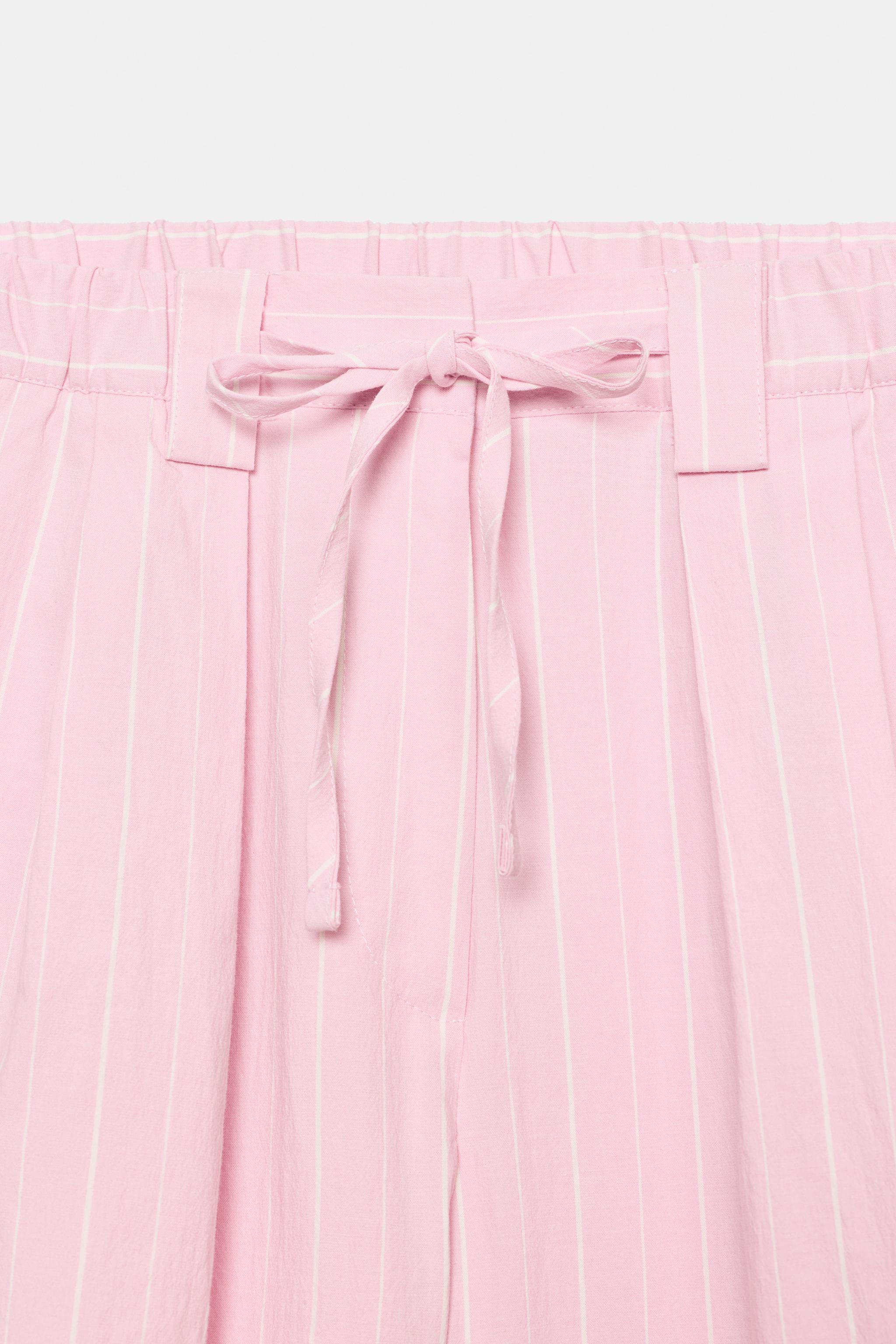 JUPE-CULOTTE À RAYURES